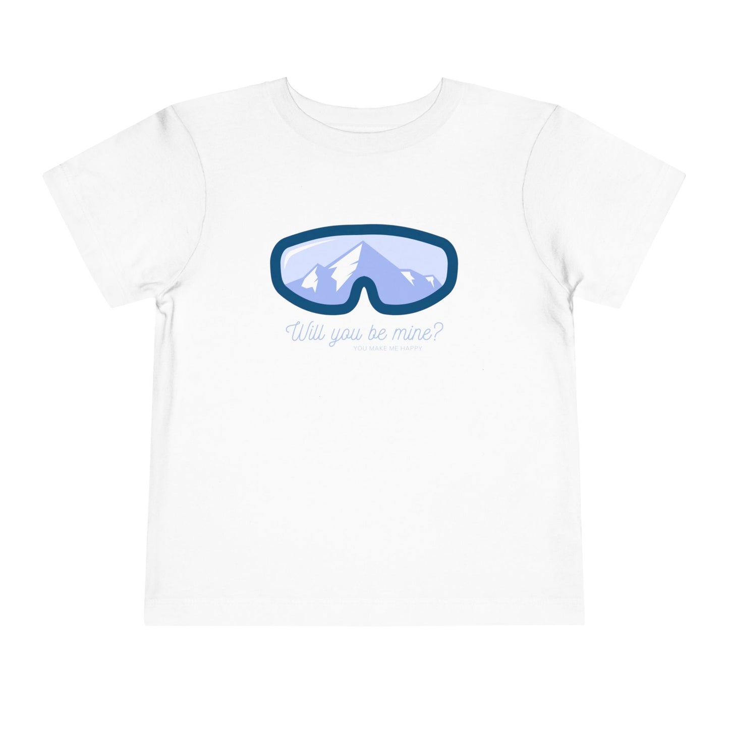 Will You Be Mine? Skiing Toddler T-Shirt