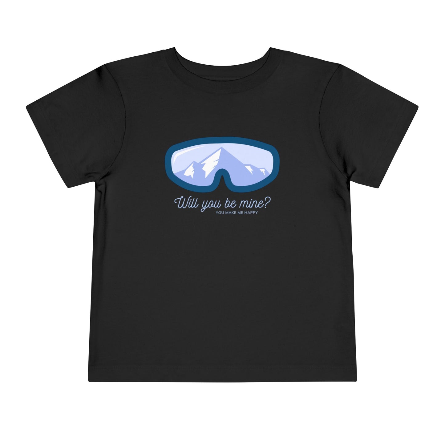 Will You Be Mine? Skiing Toddler T-Shirt