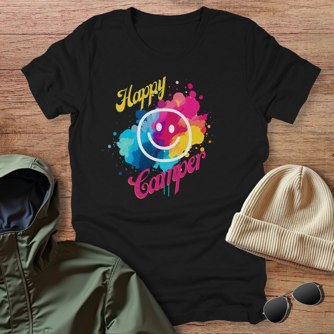 Happy Camper Smiley Face Unisex T-Shirt
