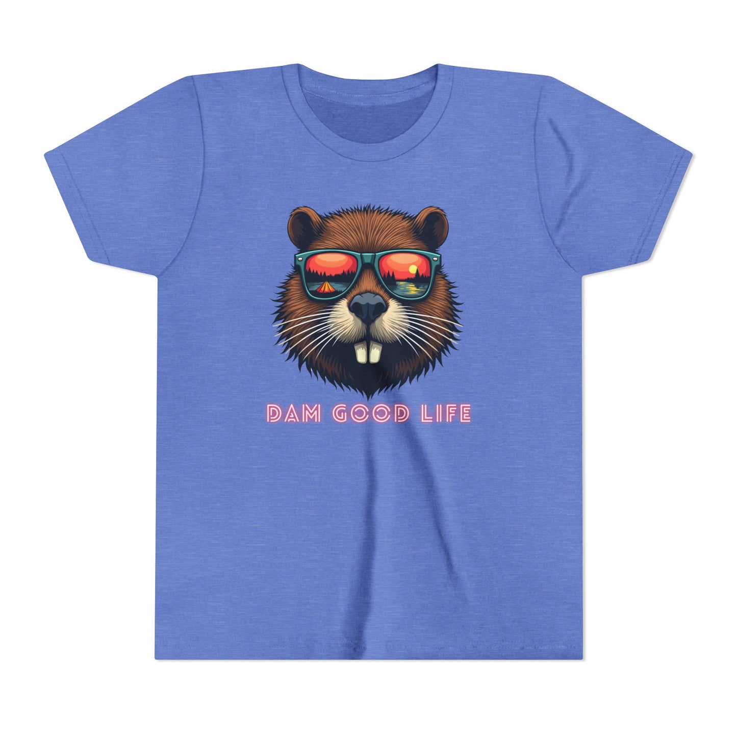 Dam Good Life Camping Beaver Youth T-Shirt