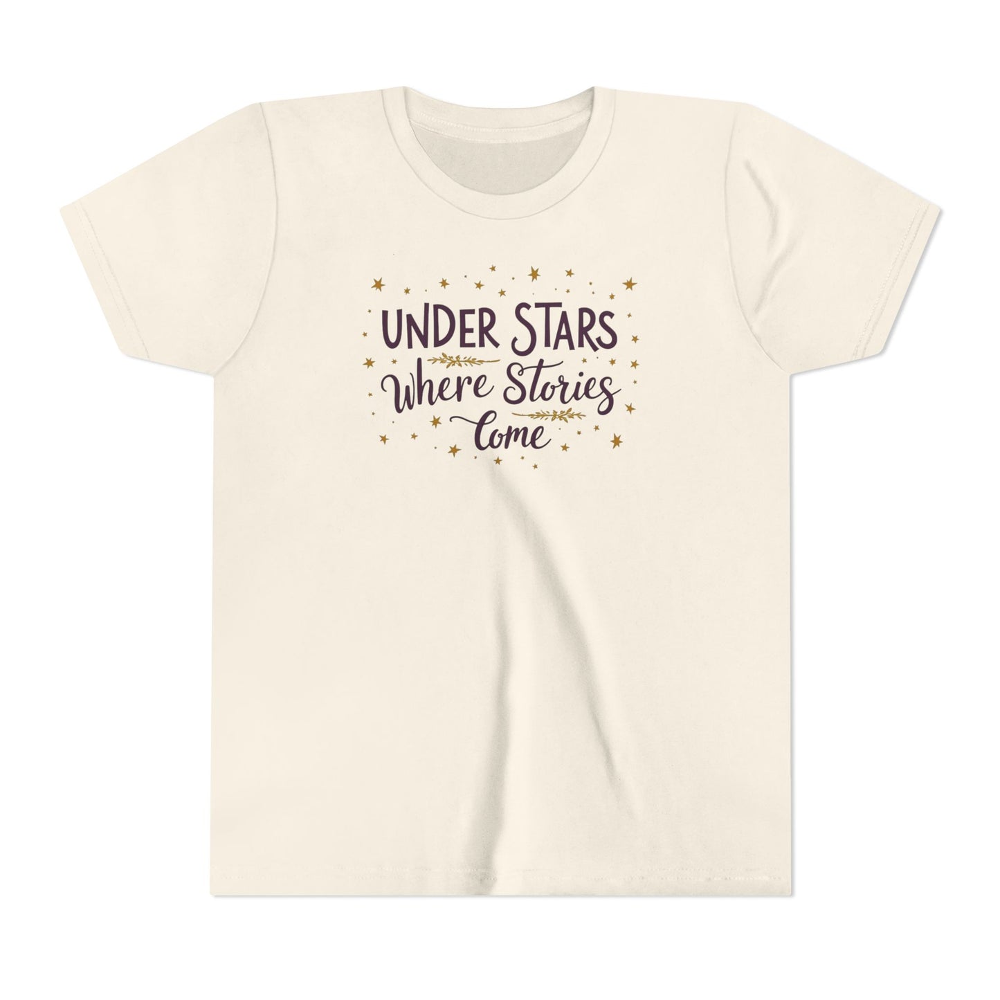 Under Stars Where Stories Come Youth T-Shirt