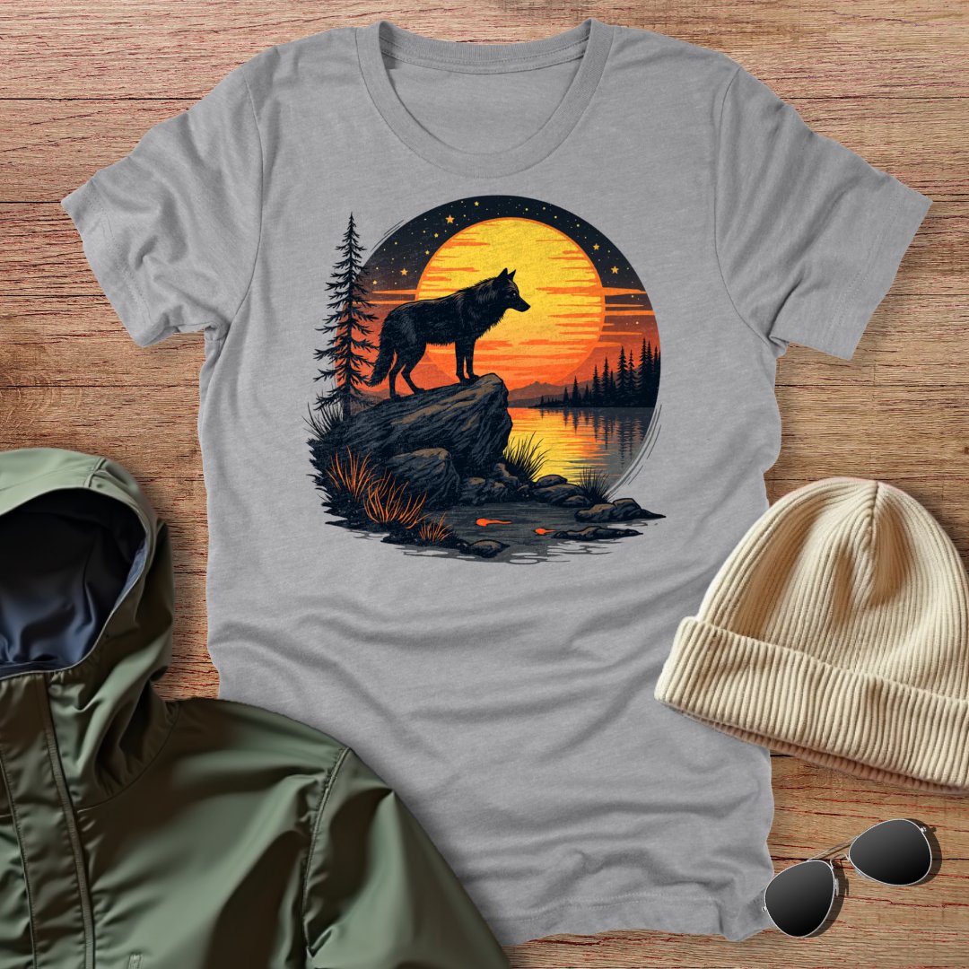 Sunset Wolf Unisex T-Shirt