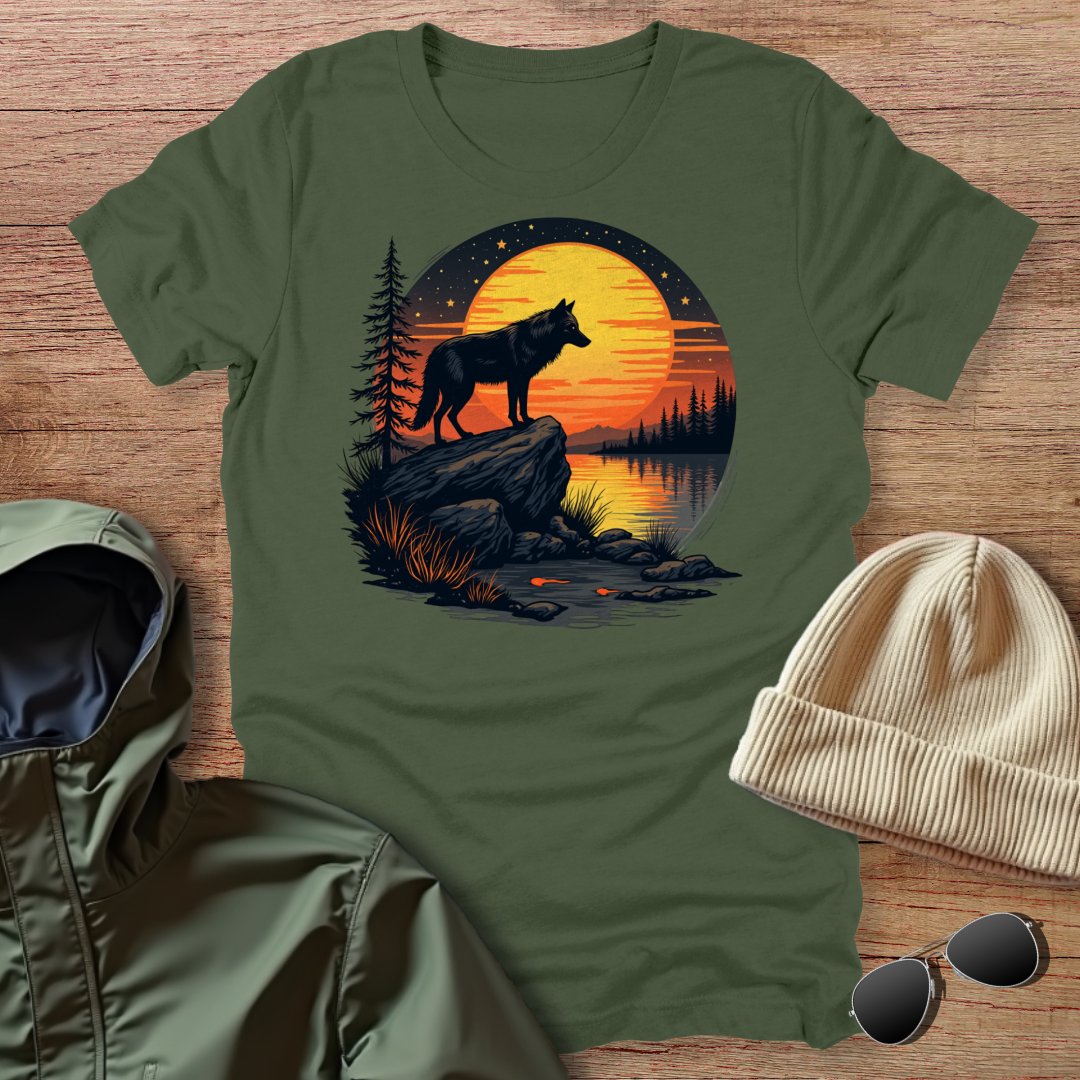 Sunset Wolf Unisex T-Shirt