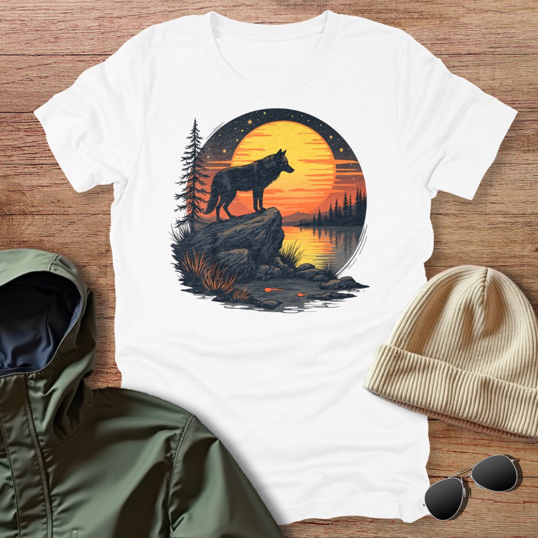 Sunset Wolf Unisex T-Shirt