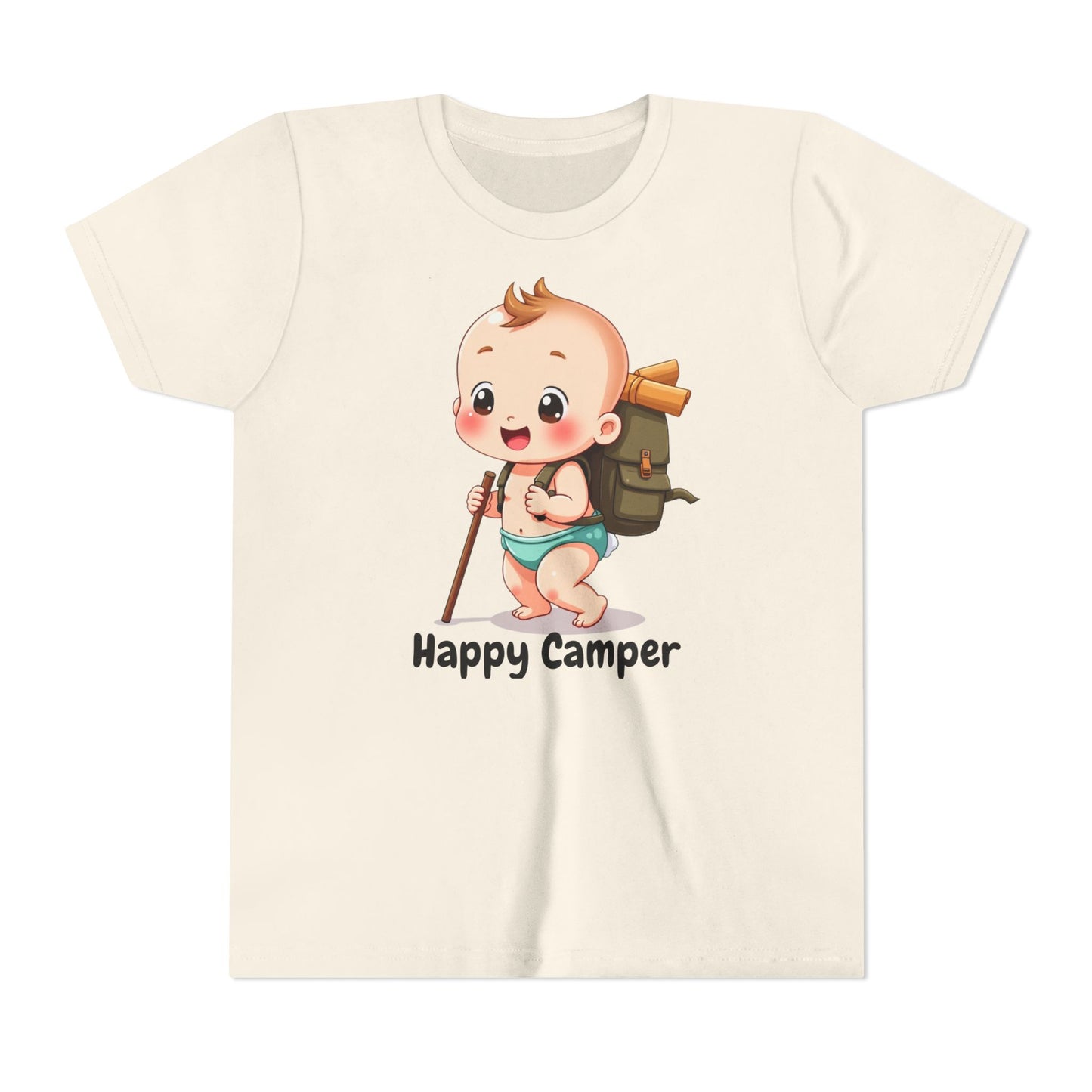 Happy Camper Hiking Youth T-Shirt