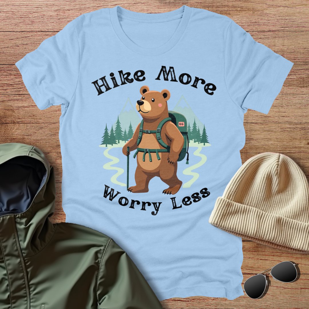 Hike More Worry Less Bear Unisex T-Shirt