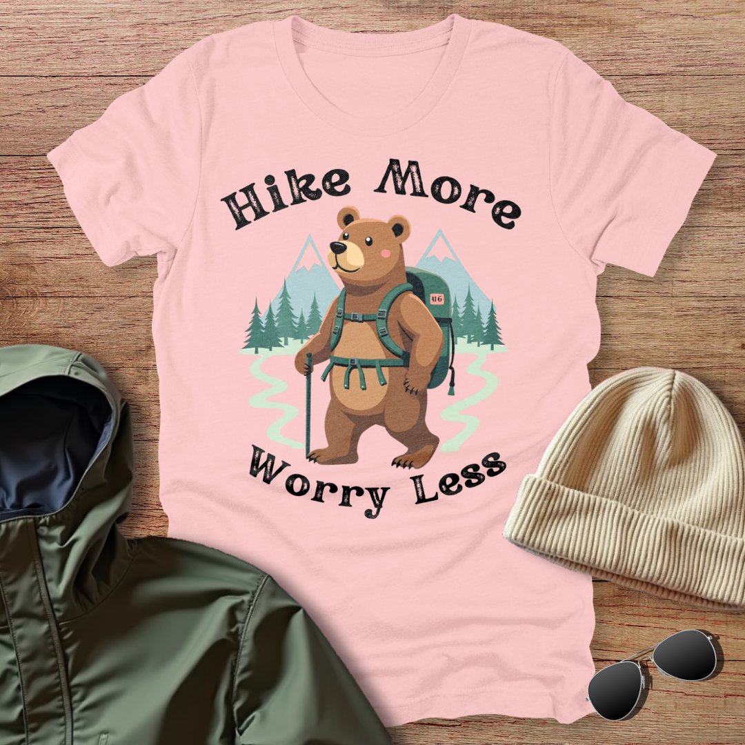 Hike More Worry Less Bear Unisex T-Shirt