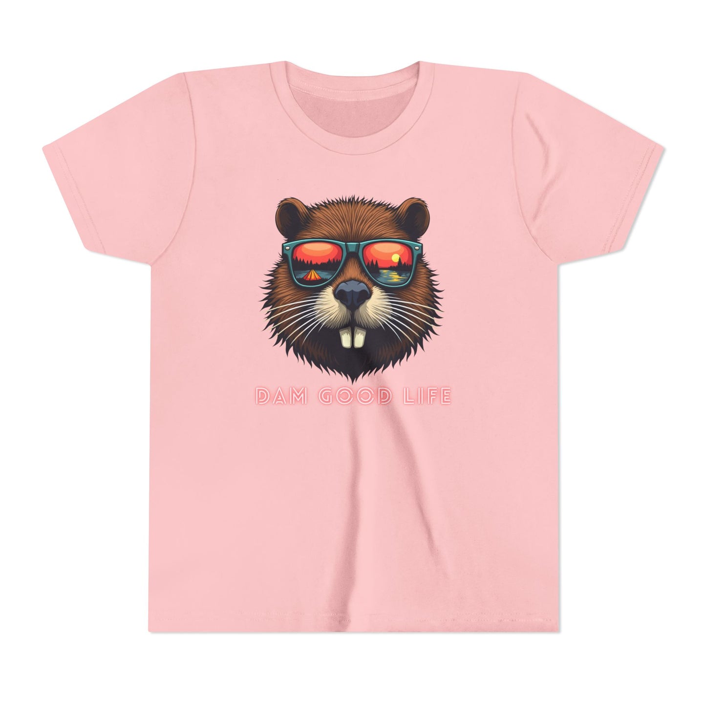 Dam Good Life Camping Beaver Youth T-Shirt