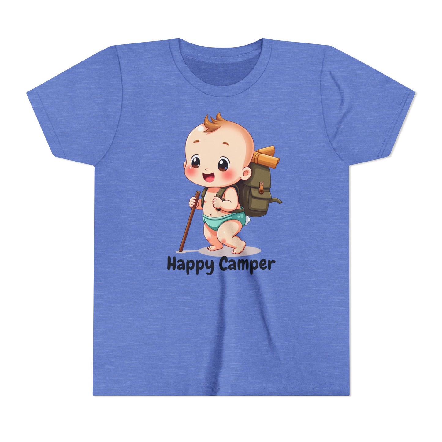 Happy Camper Hiking Youth T-Shirt