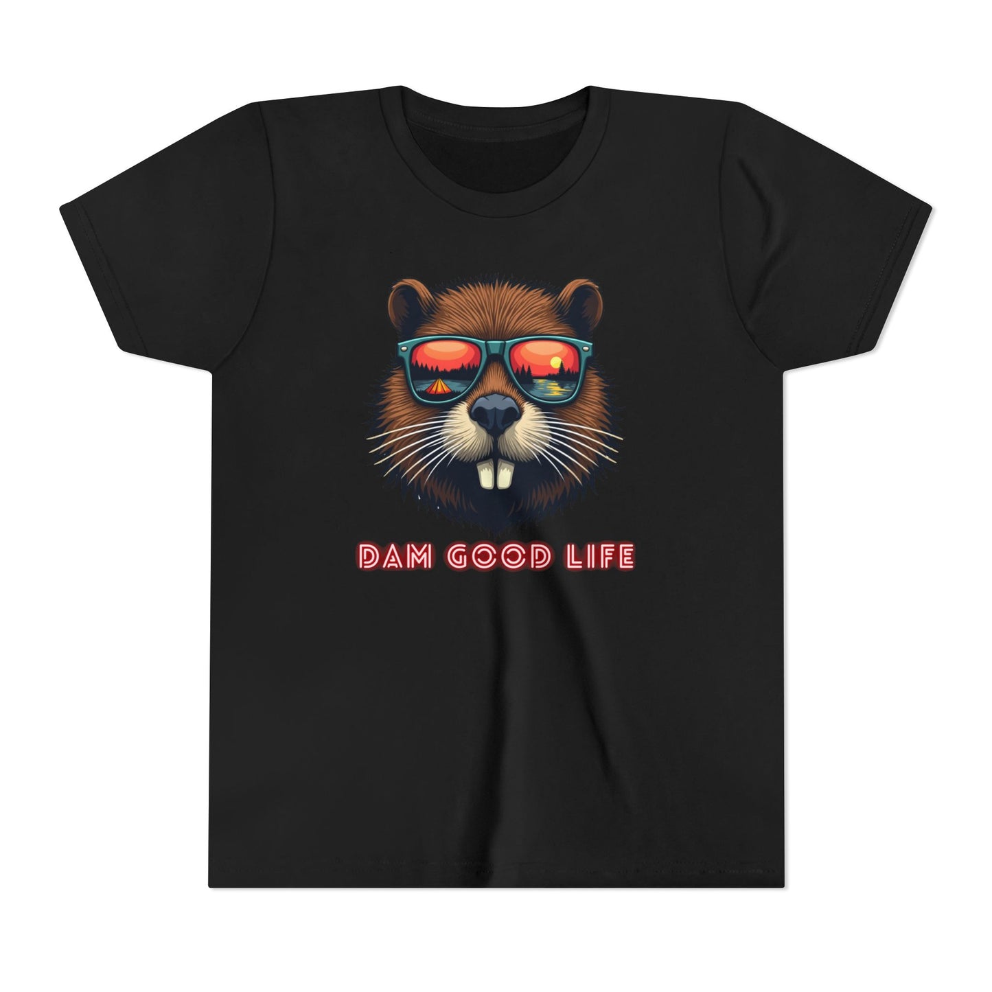 Dam Good Life Camping Beaver Youth T-Shirt