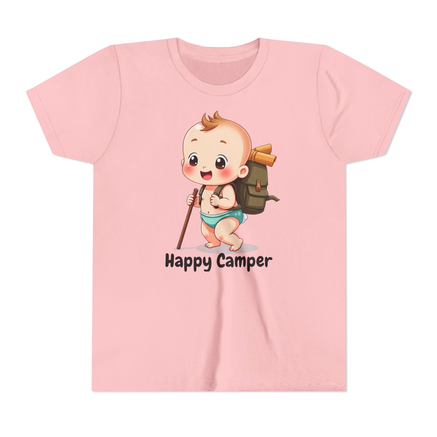 Happy Camper Hiking Youth T-Shirt