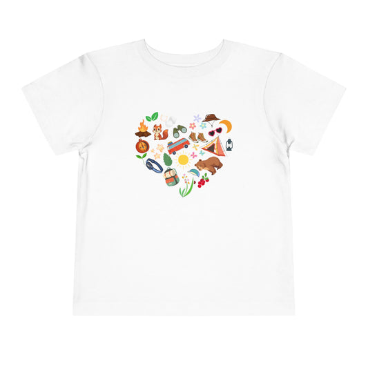 Heart Filled with Camping Toddler T-Shirt
