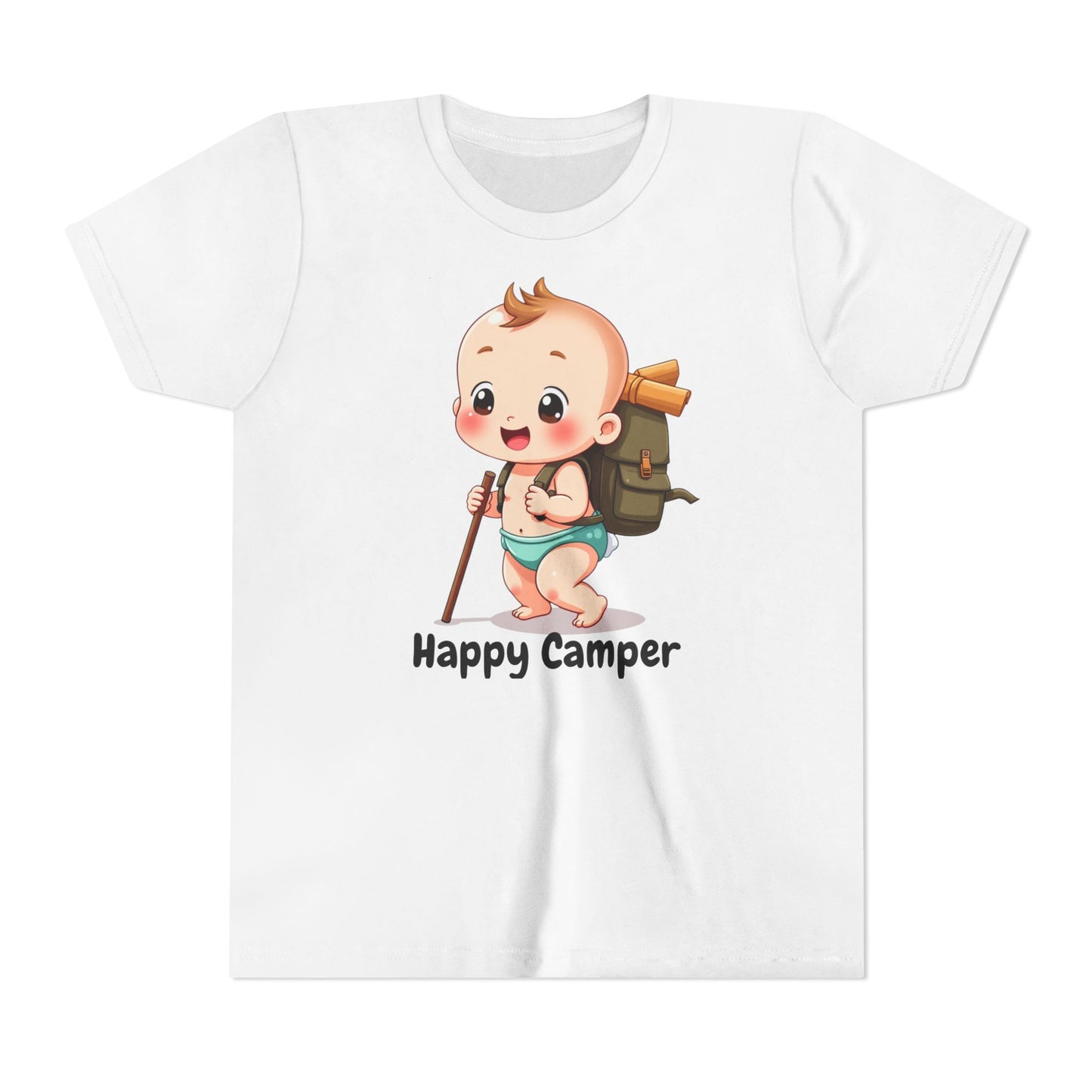 Happy Camper Hiking Youth T-Shirt