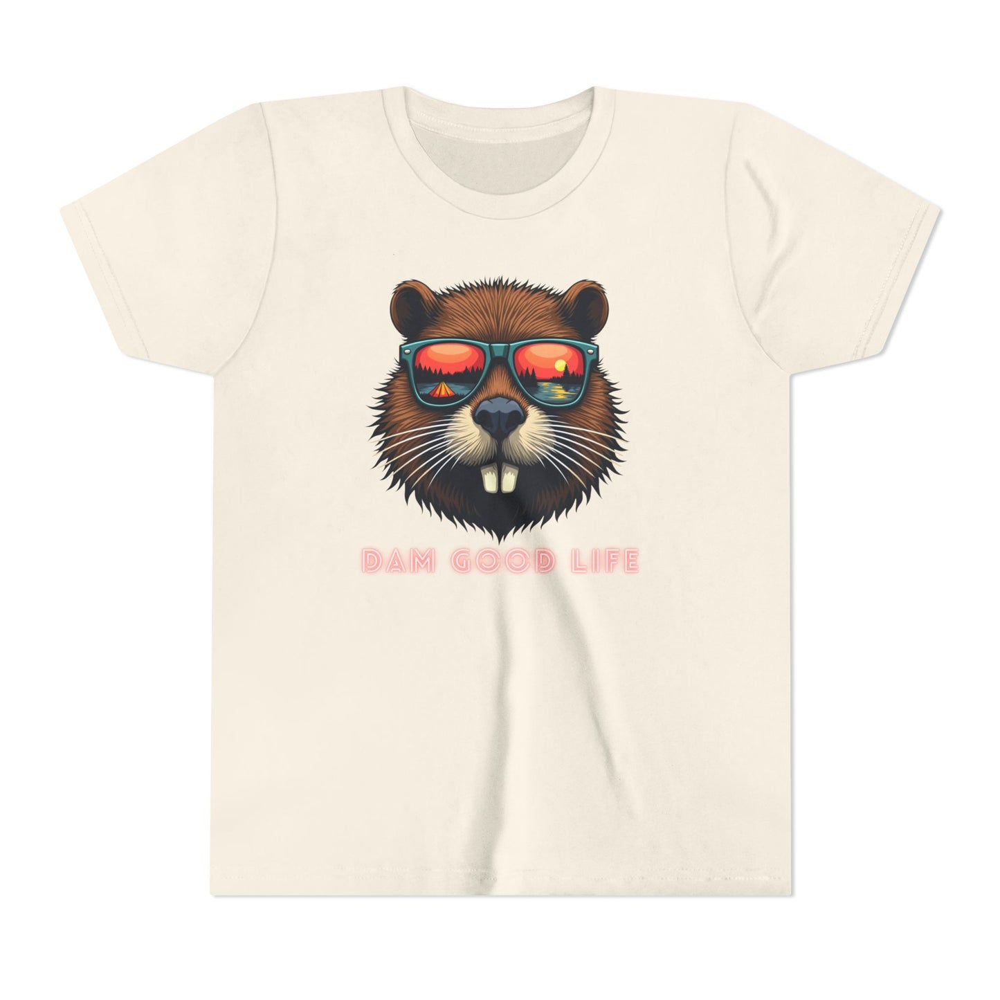 Dam Good Life Camping Beaver Youth T-Shirt