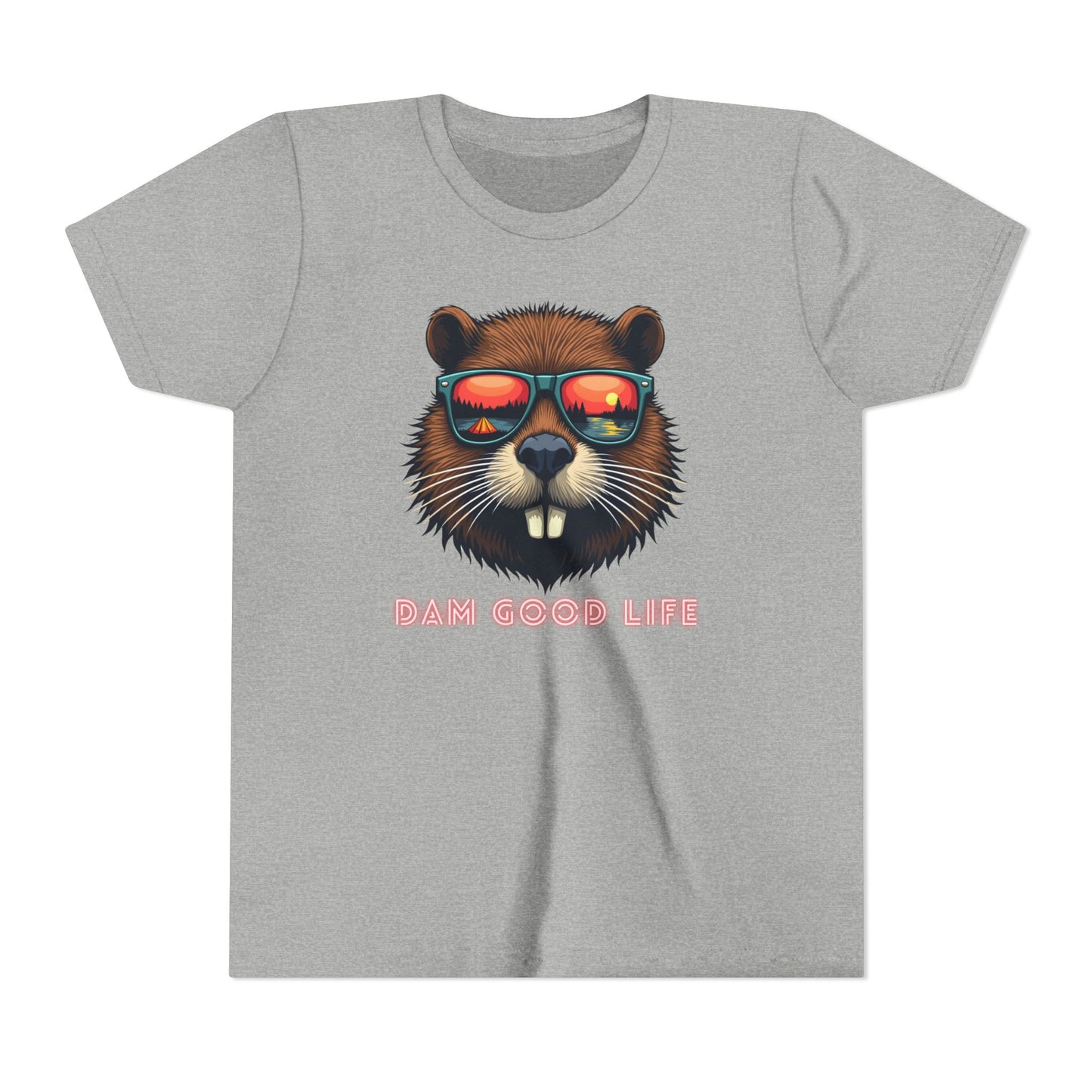 Dam Good Life Camping Beaver Youth T-Shirt