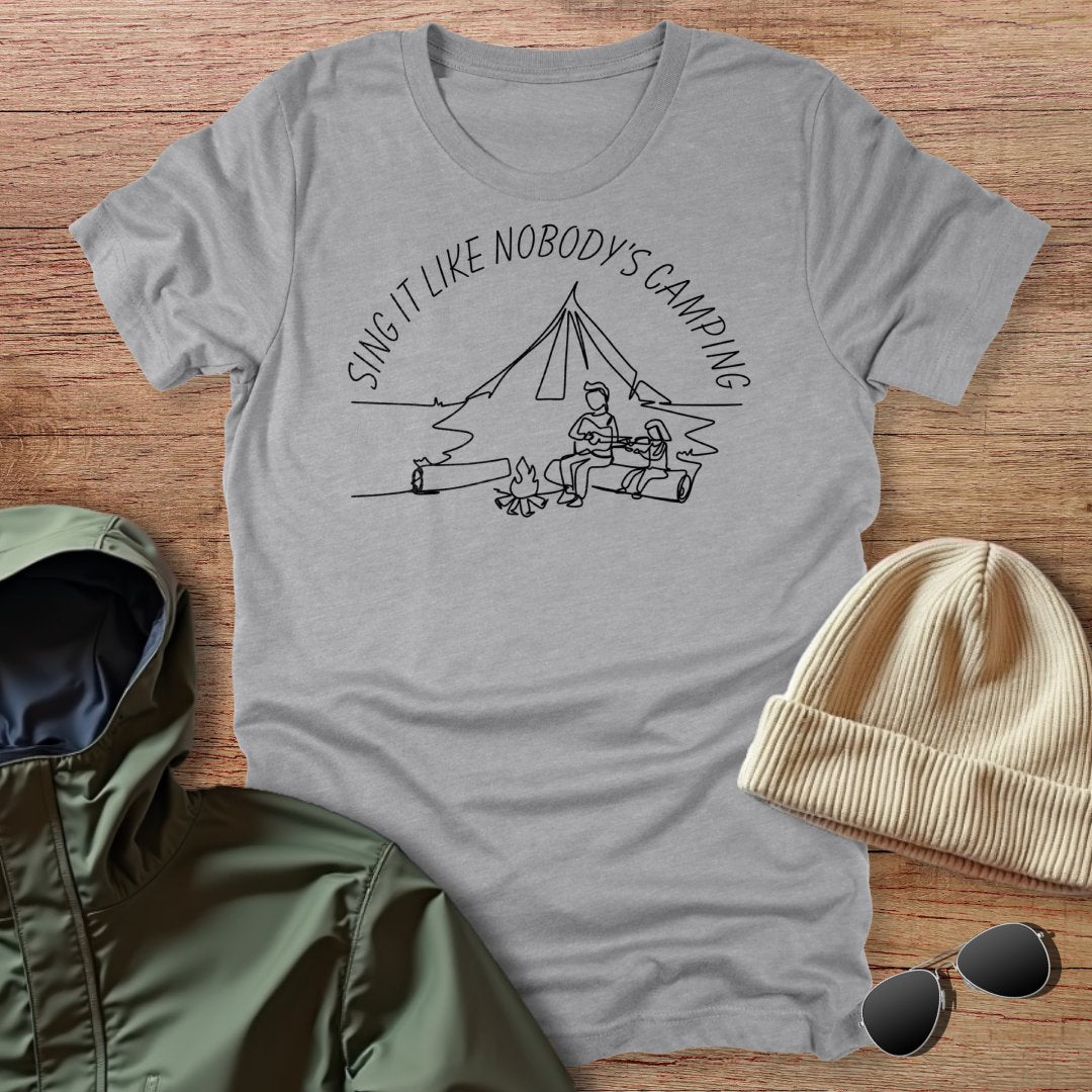 Sing It Like Nobody's Camping Unisex T-Shirt