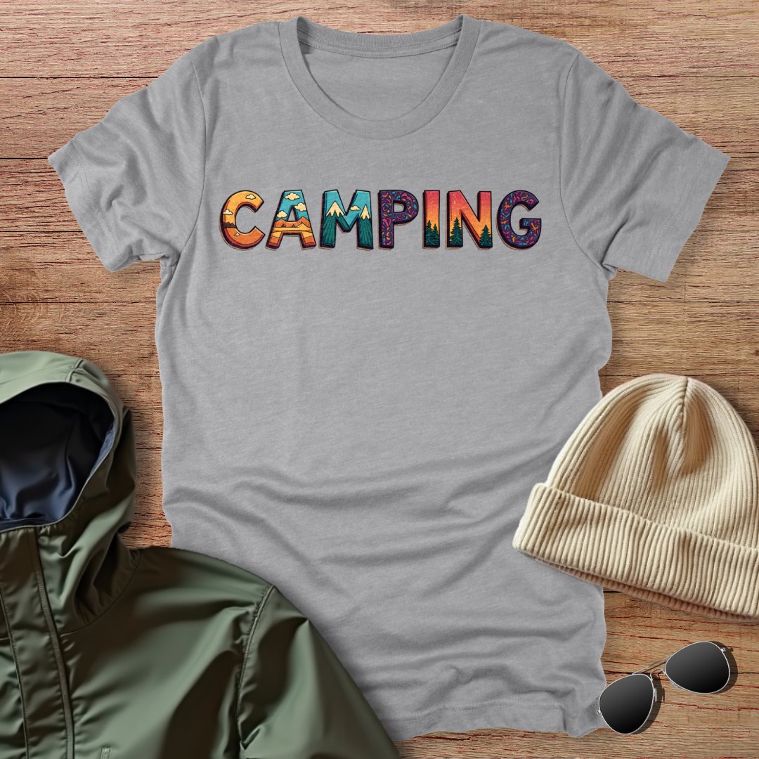 Colorful Camping Unisex T-Shirt