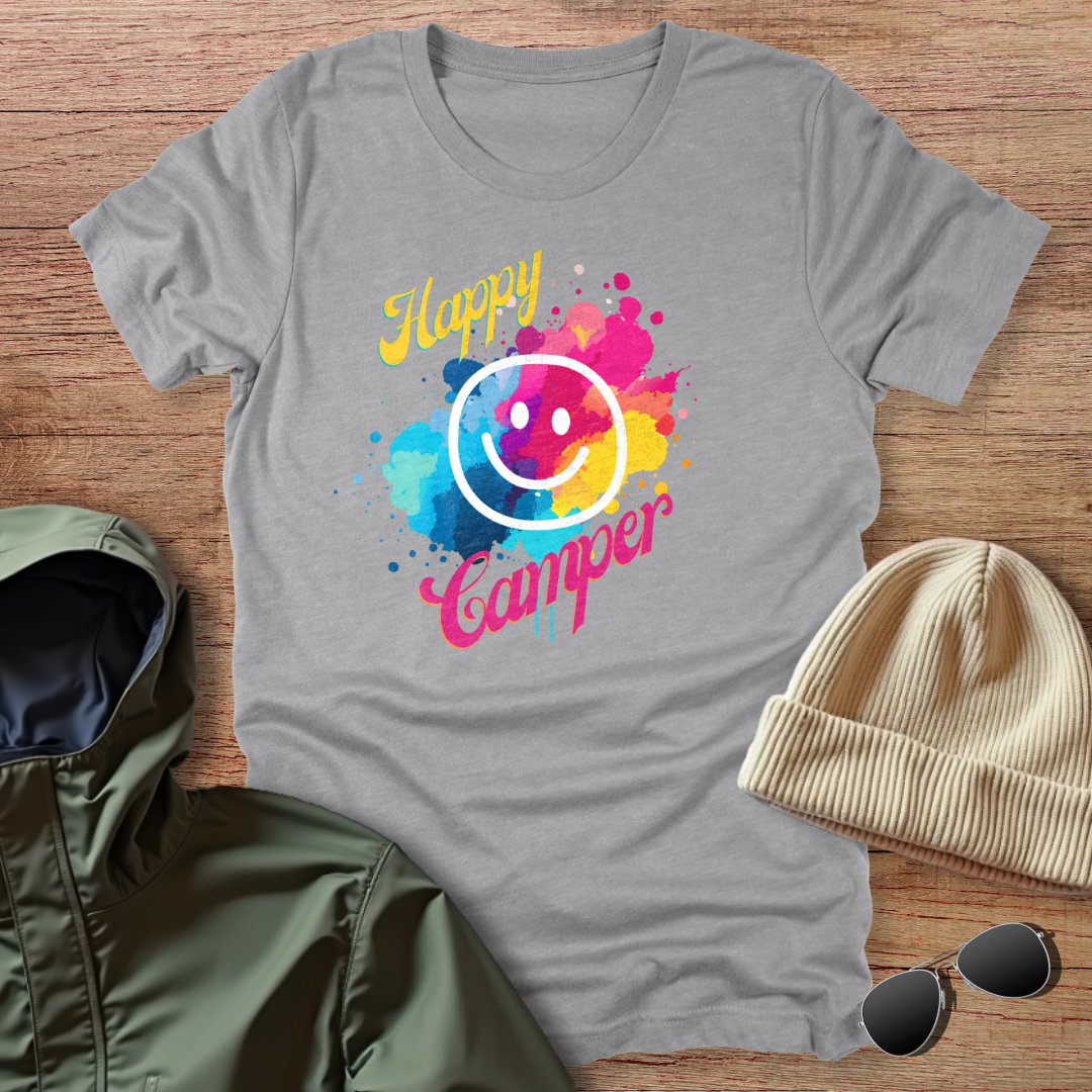 Happy Camper Smiley Face Unisex T-Shirt