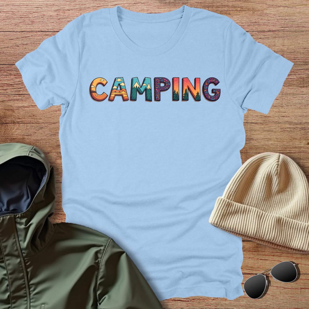 Colorful Camping Unisex T-Shirt