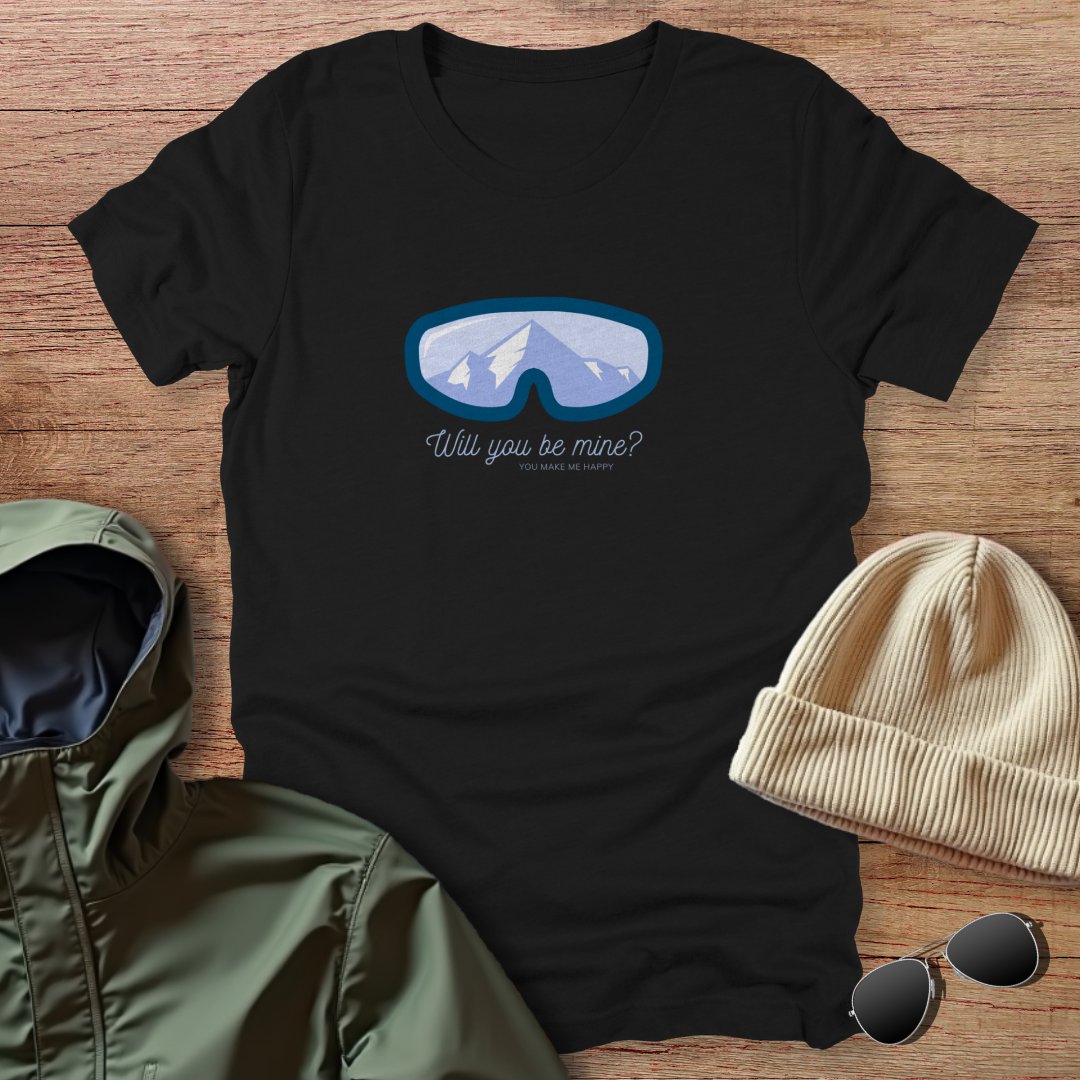 Will You Be Mine? Skiing Unisex T-Shirt
