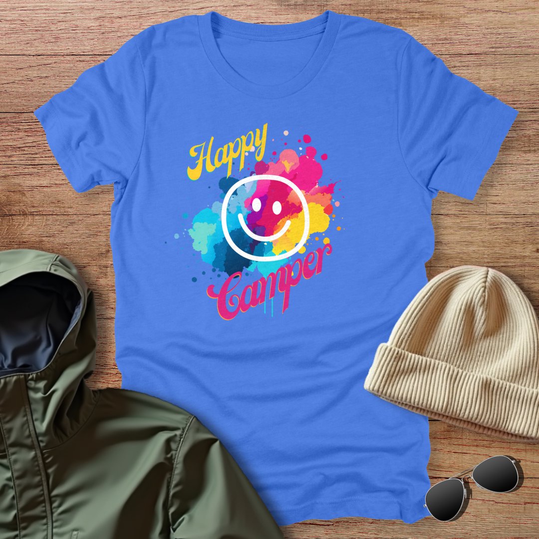 Happy Camper Smiley Face Unisex T-Shirt
