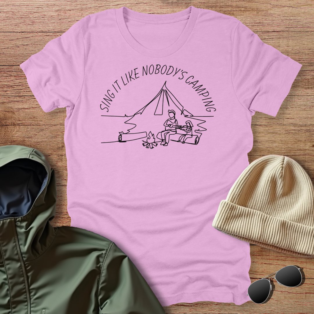 Sing It Like Nobody's Camping Unisex T-Shirt