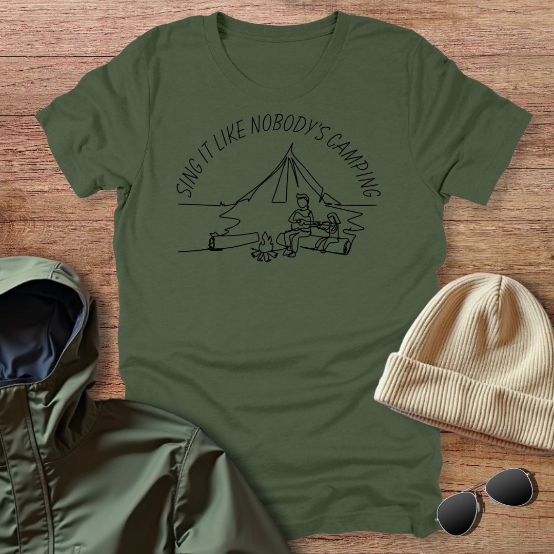 Sing It Like Nobody's Camping Unisex T-Shirt