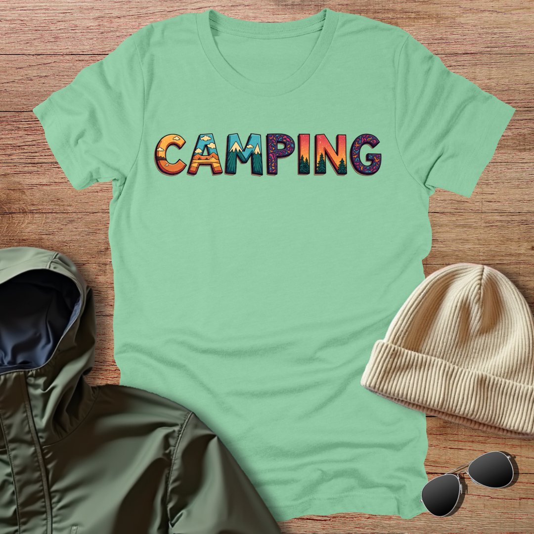 Colorful Camping Unisex T-Shirt
