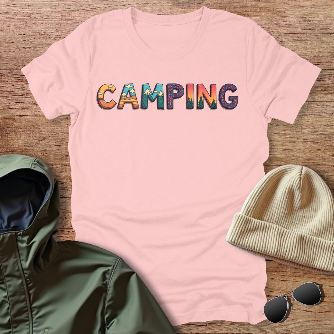 Colorful Camping Unisex T-Shirt