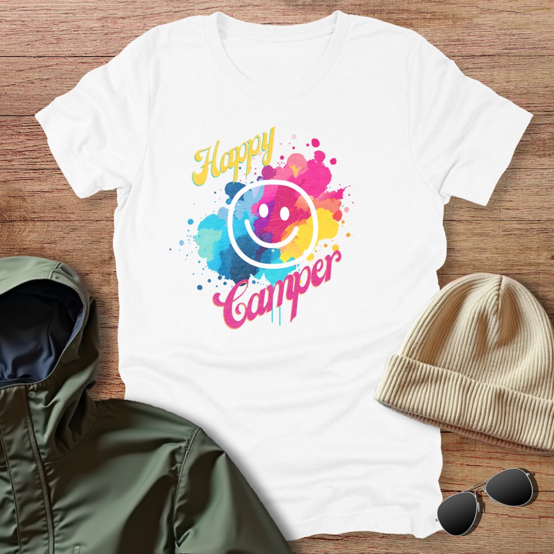 Happy Camper Smiley Face Unisex T-Shirt
