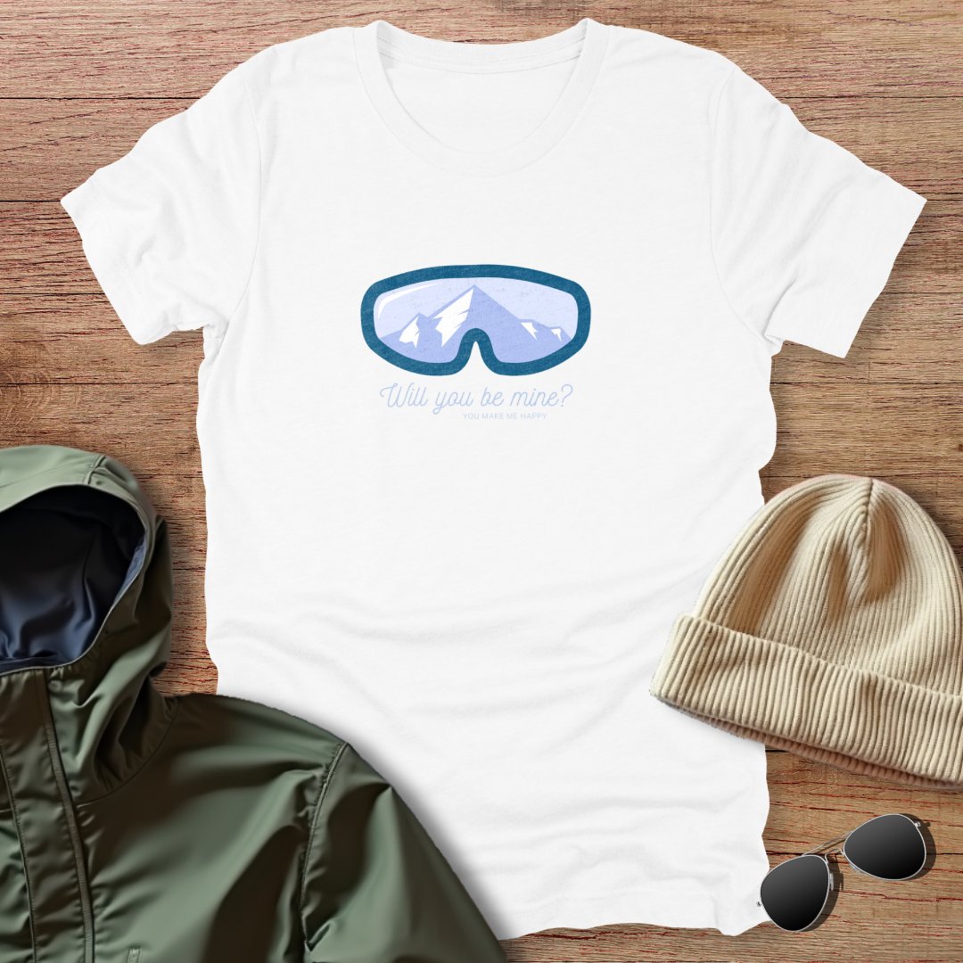 Will You Be Mine? Skiing Unisex T-Shirt