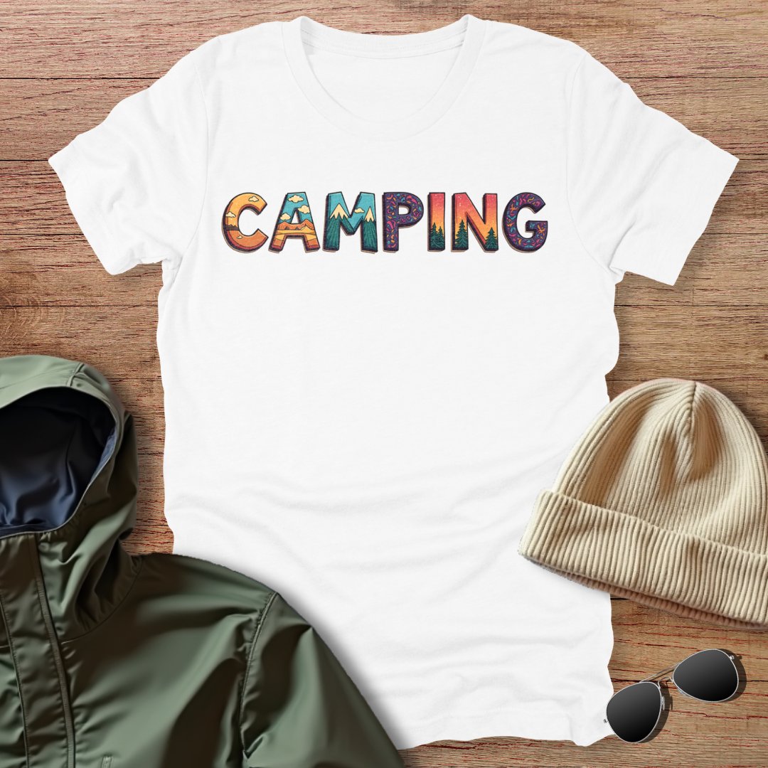 Colorful Camping Unisex T-Shirt